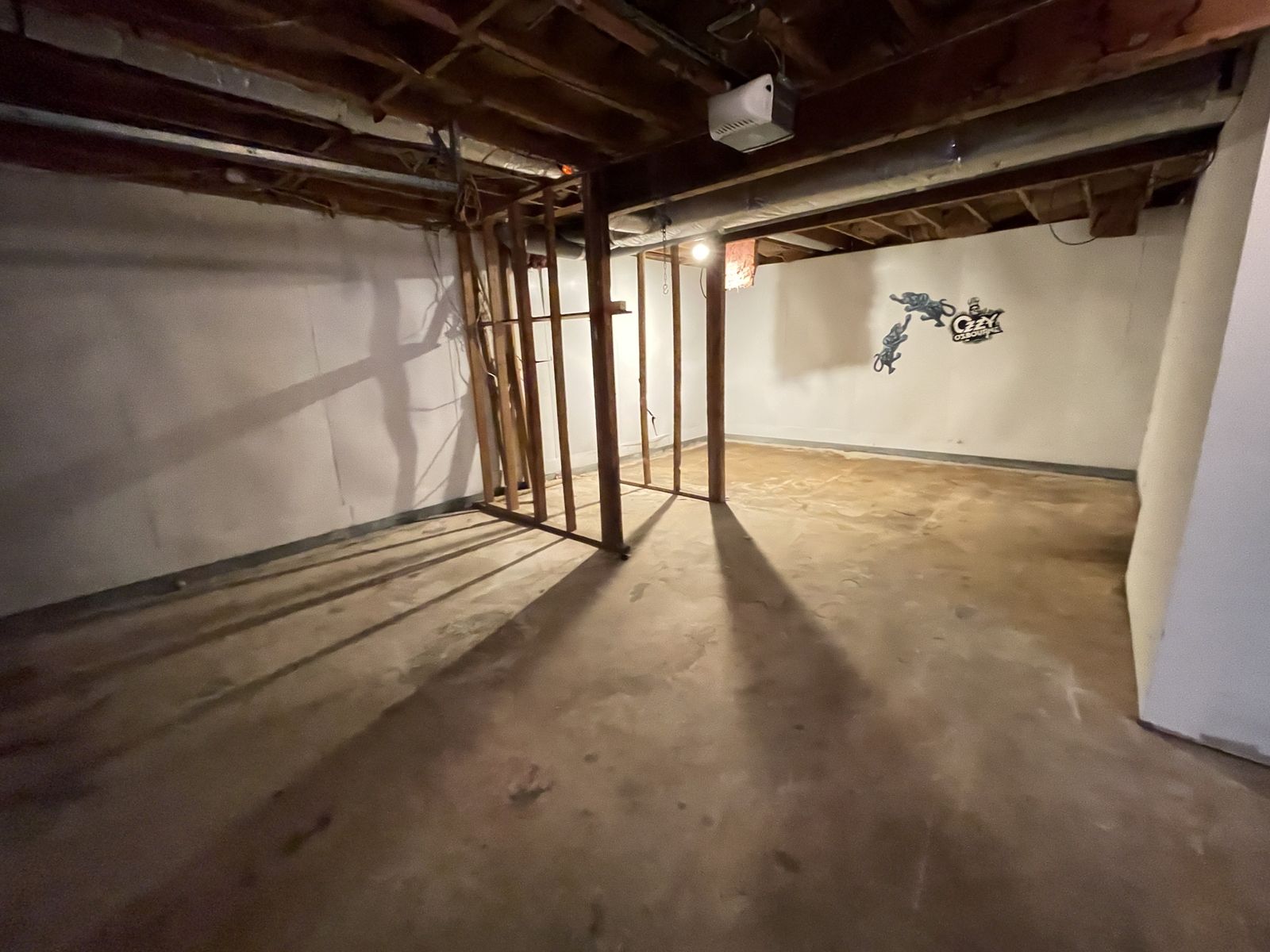 Demo: basement framing, from one of Wesley’s own projects